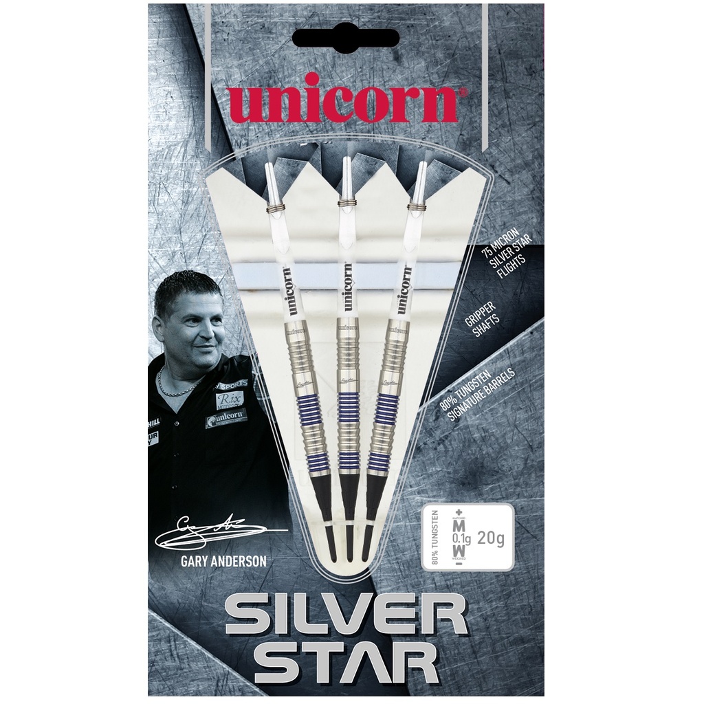 Soft Dart Silver Star Style Unicorn