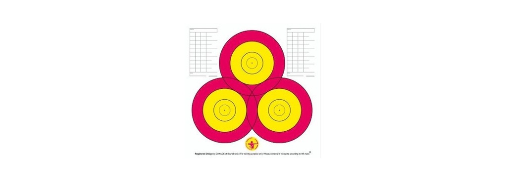 Auflage 40cm 3-Spot Danage