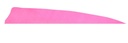 Naturfeder LW Shield 4" Solid  (Pink)